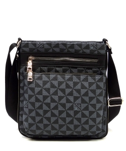Monogram Crossbody Bag PM1238 BLACK